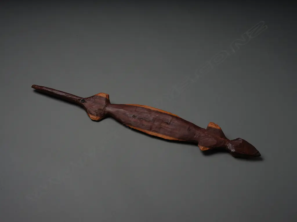 Australian Acacia wooden ritual object, Image 1++